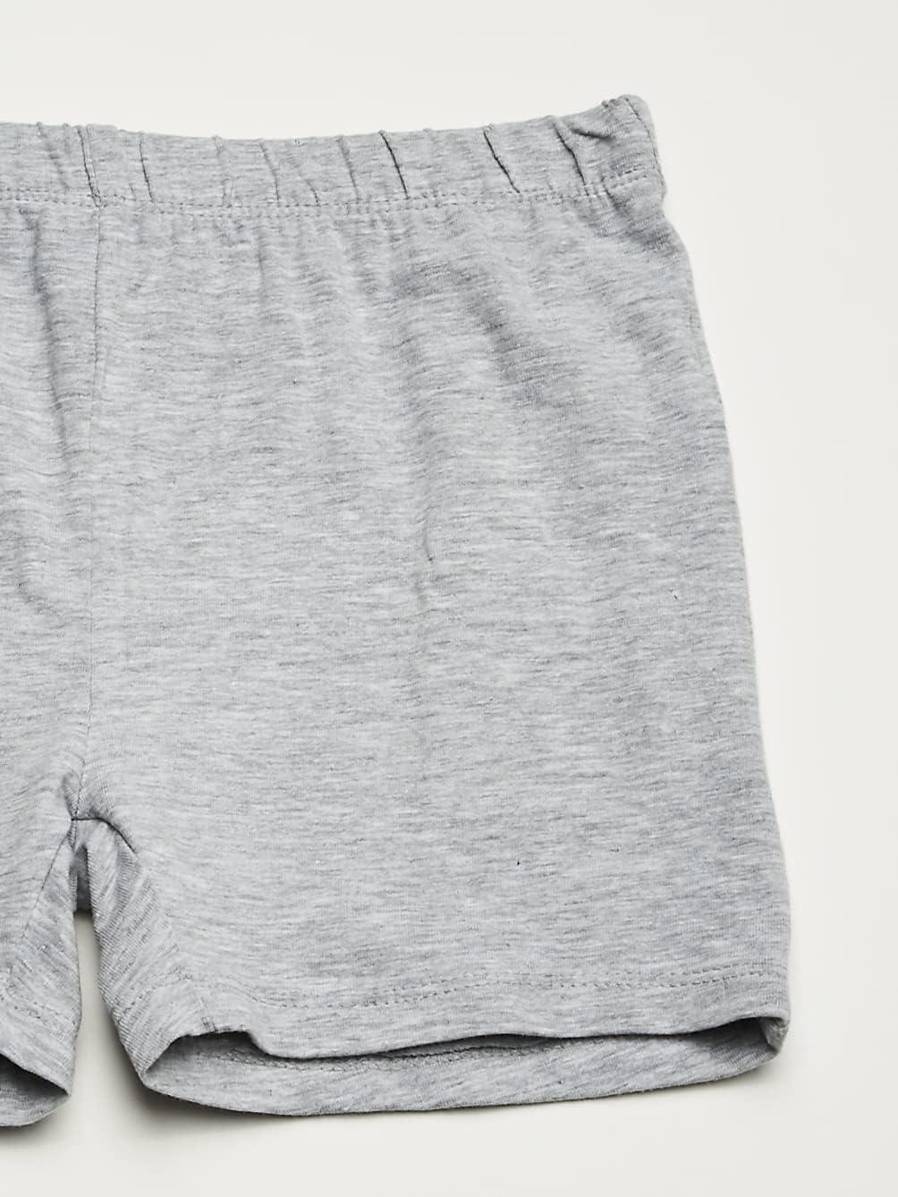 French Toast Girls’ Stretch Kick Short Bike Shorts(Heather Gray)