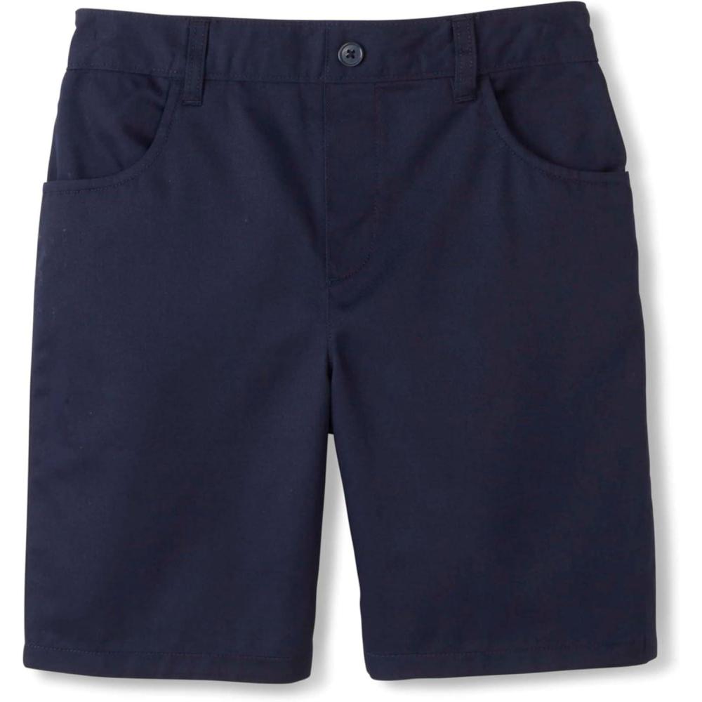 French Toast Girls Pull-on Short (Standard & Plus)(Navy)