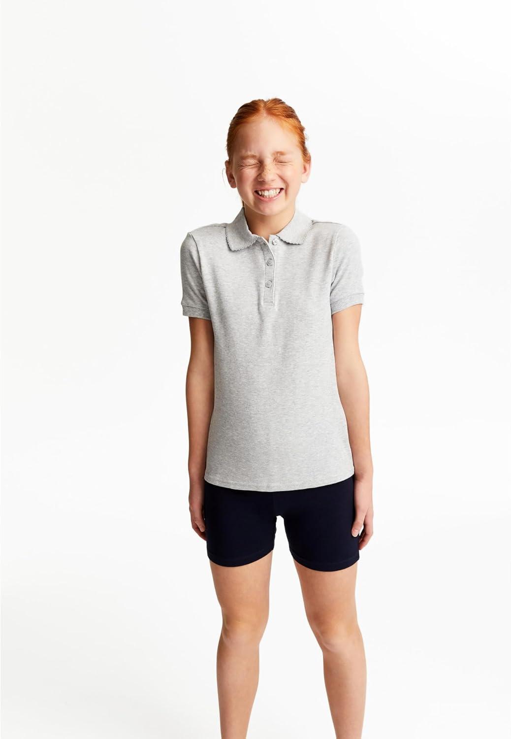 French Toast Girls’ Stretch Kick Short Bike Shorts(Navy)
