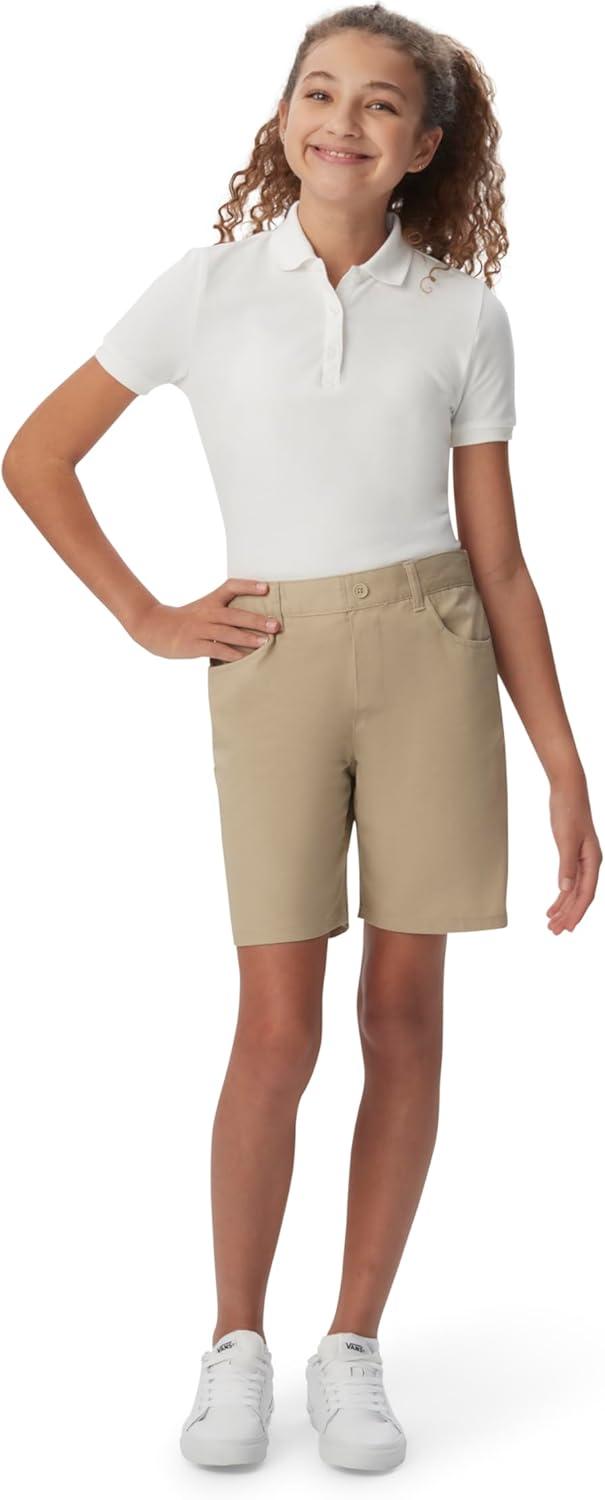 French Toast Girls Pull-on Short (Standard & Plus)(Khaki)