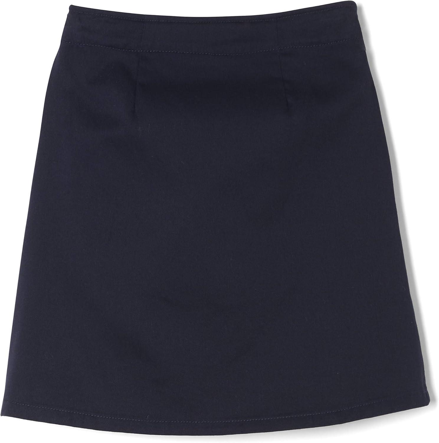 French Toast Little Girls’ Pleated Scooter with Ribbon(Navy)