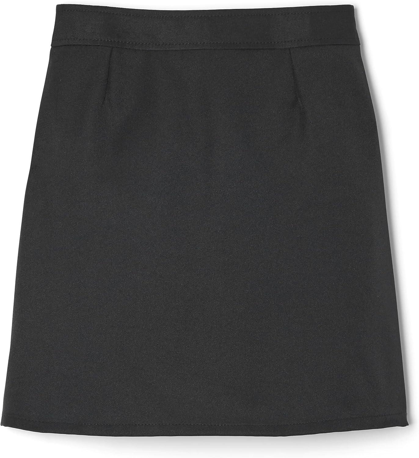 French Toast Girls Adjustable Waist Pleated-Front Two-tab Scooter(Black)