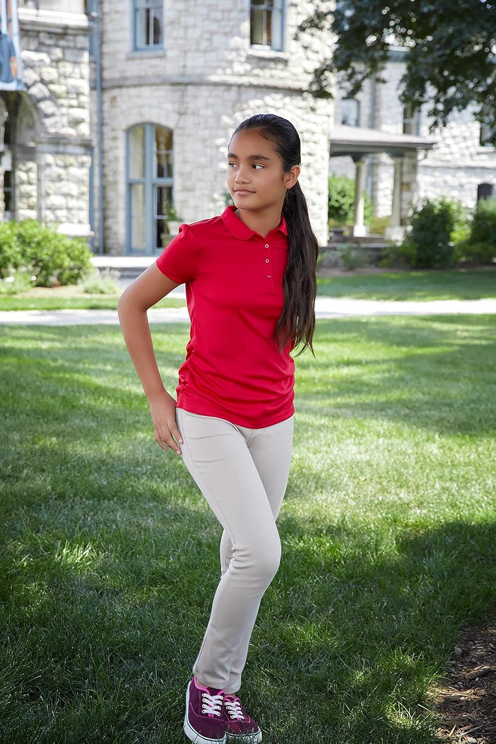 French Toast Girls’ Stretch Skinny 5 Pocket Knit Pant(Khaki)