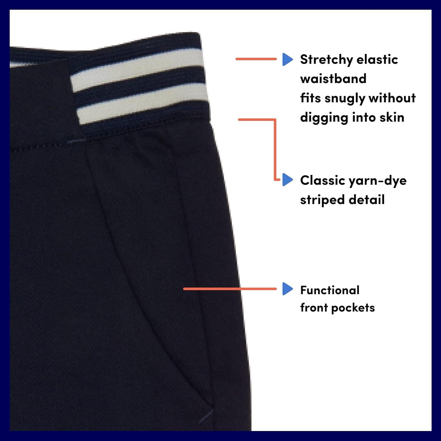 French Toast Girls Pull On Skinny Fit Stretch Pants with Elastic Waist and Pockets, School Uniform for Kids(Navy)