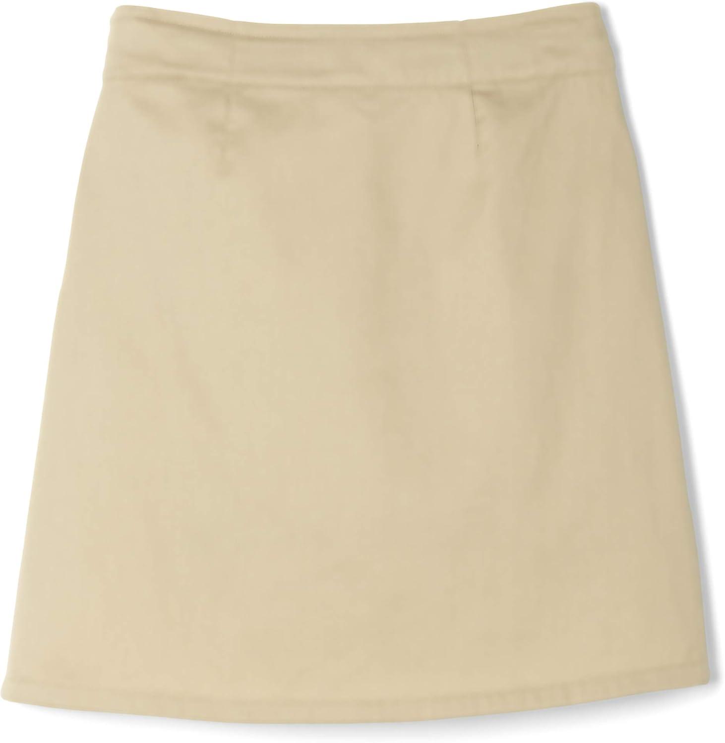 French Toast Little Girls’ Pleated Scooter with Ribbon(Khaki)