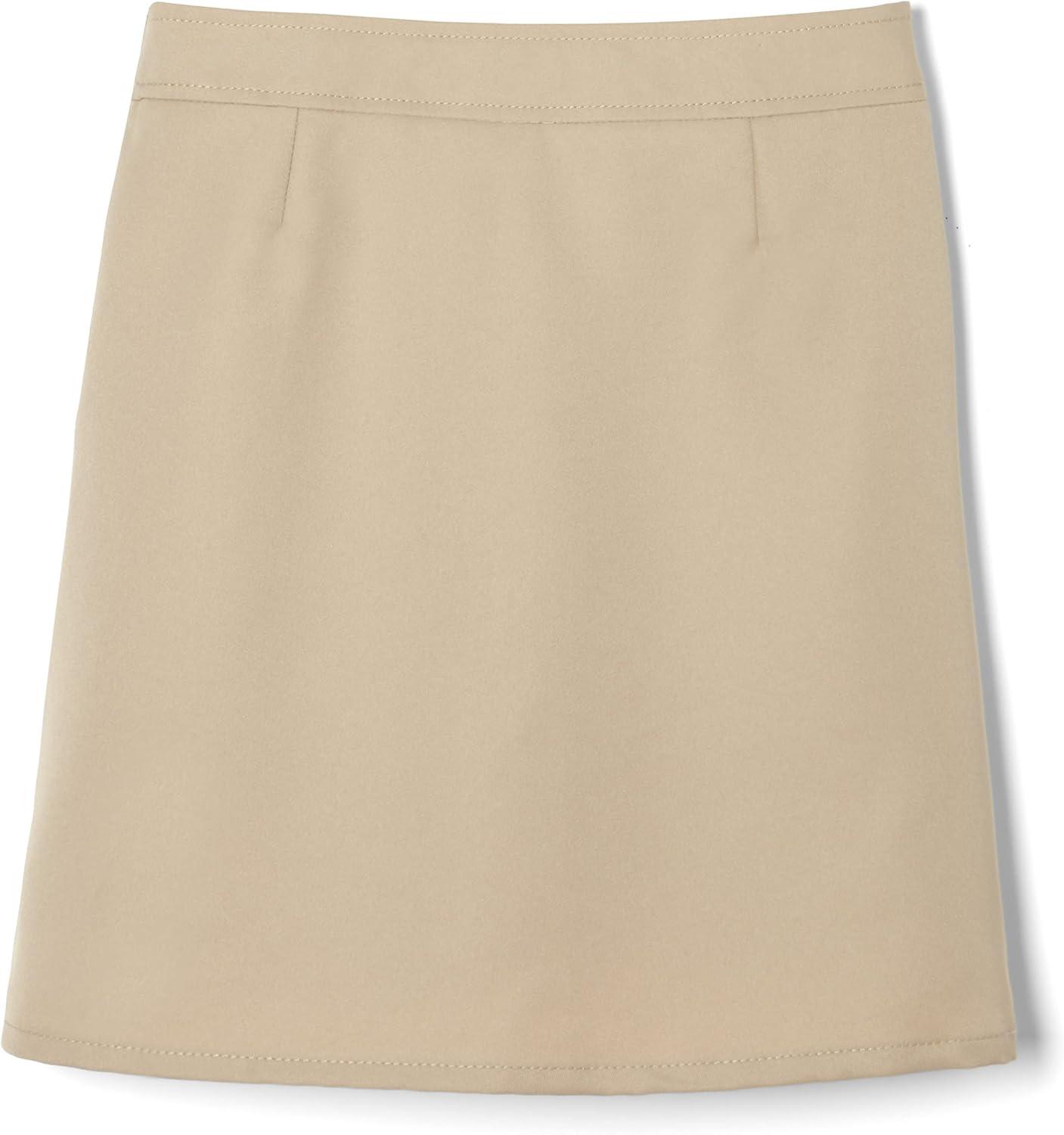 French Toast Girls Adjustable Waist Pleated-Front Two-tab Scooter(Khaki)