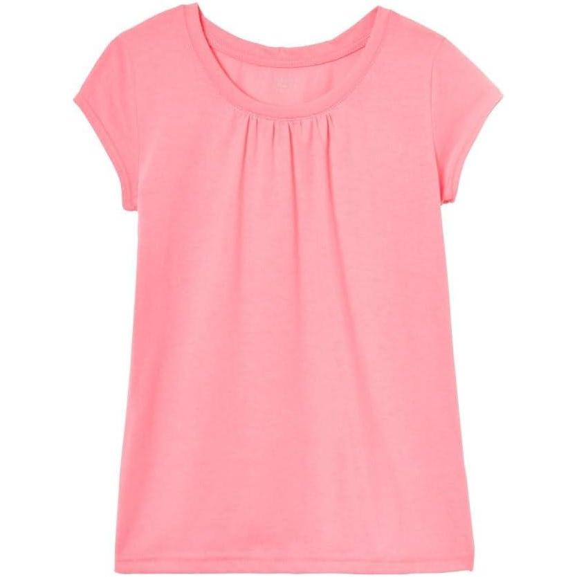 French Toast Girls’ Toddler Short Sleeve Crewneck Tee T-Shirt(Pink Pizzazz)