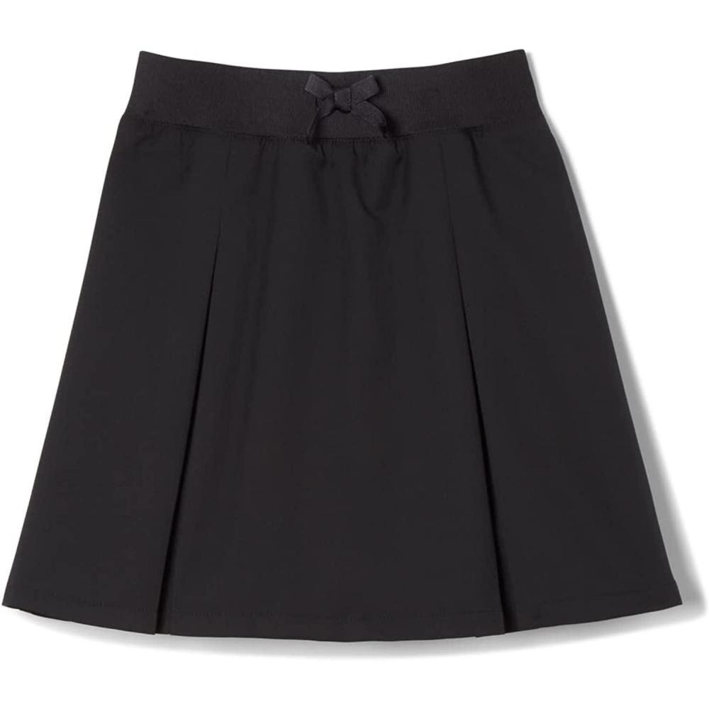 French Toast Girls’ Pull-on Kick Pleat Scooter School Uniform Skirt(Black)