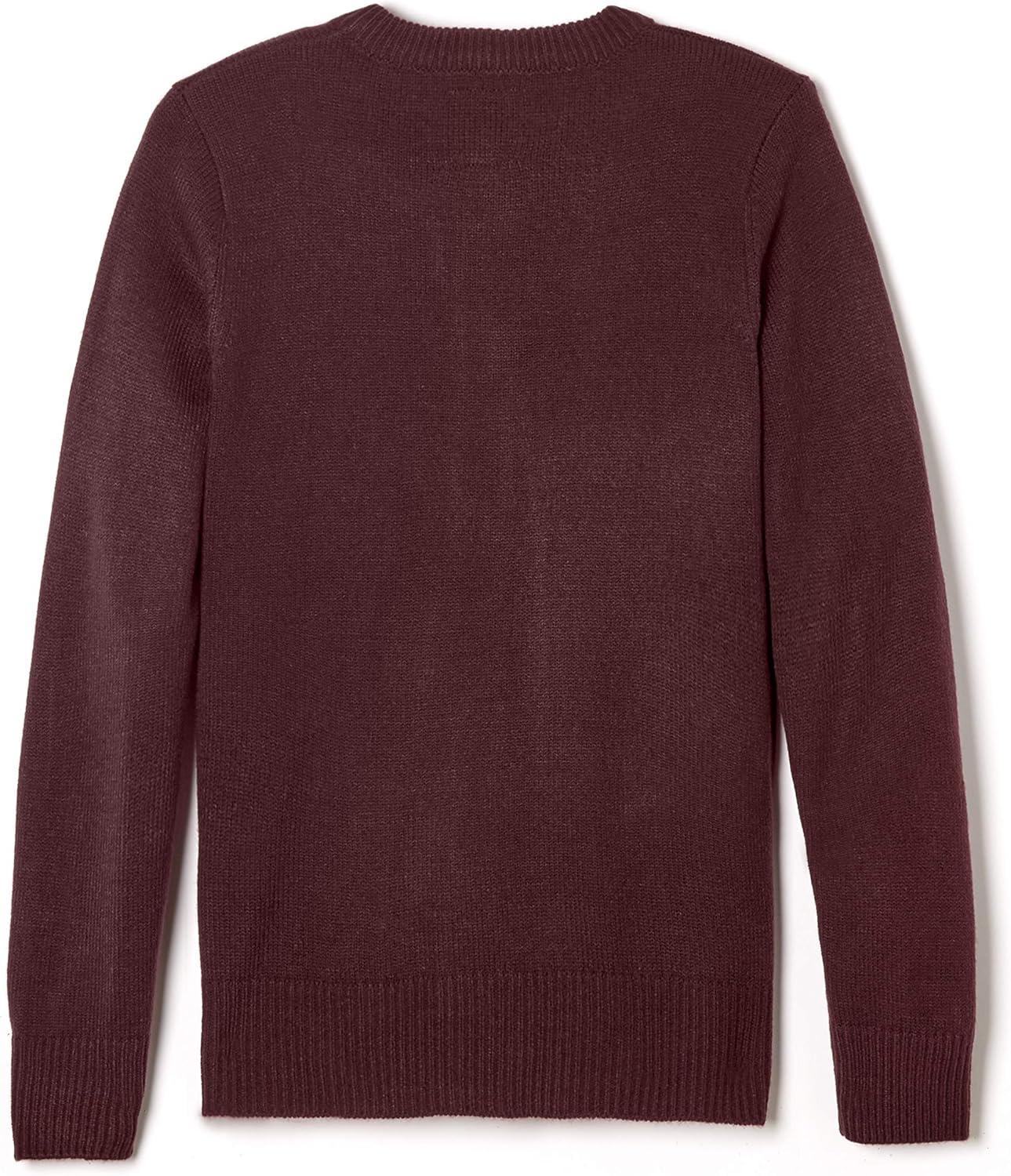 French Toast Little Girls’ Knit Cardigan Sweater(Burgundy)