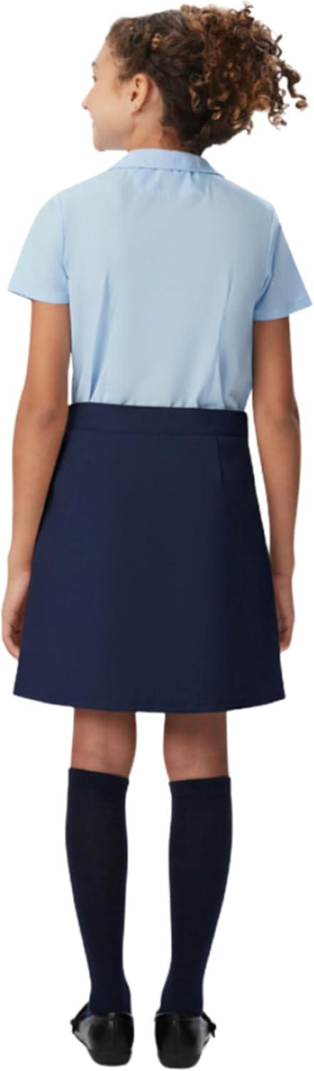 French Toast Girls’ Adjustable Waist Pleated-Front Two-Tab Scooter(Navy)