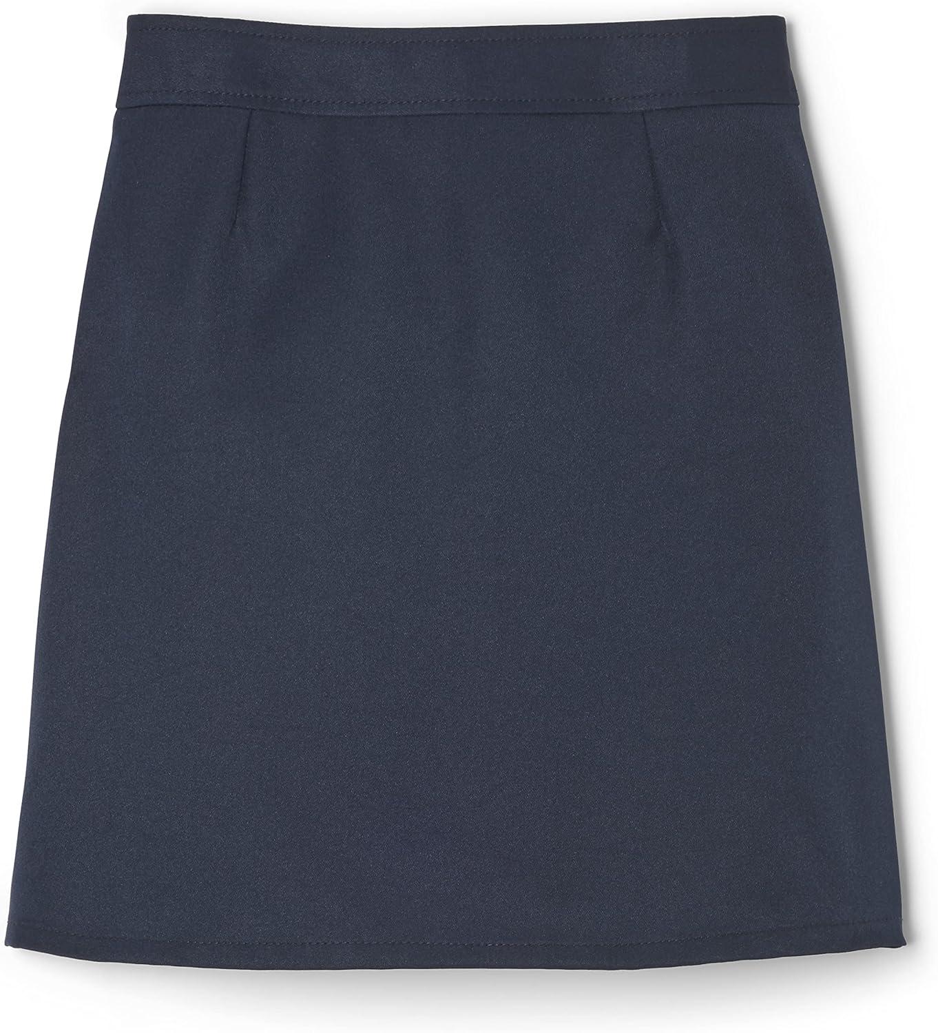 French Toast Girls’ Adjustable Waist Pleated-Front Two-Tab Scooter(Navy)