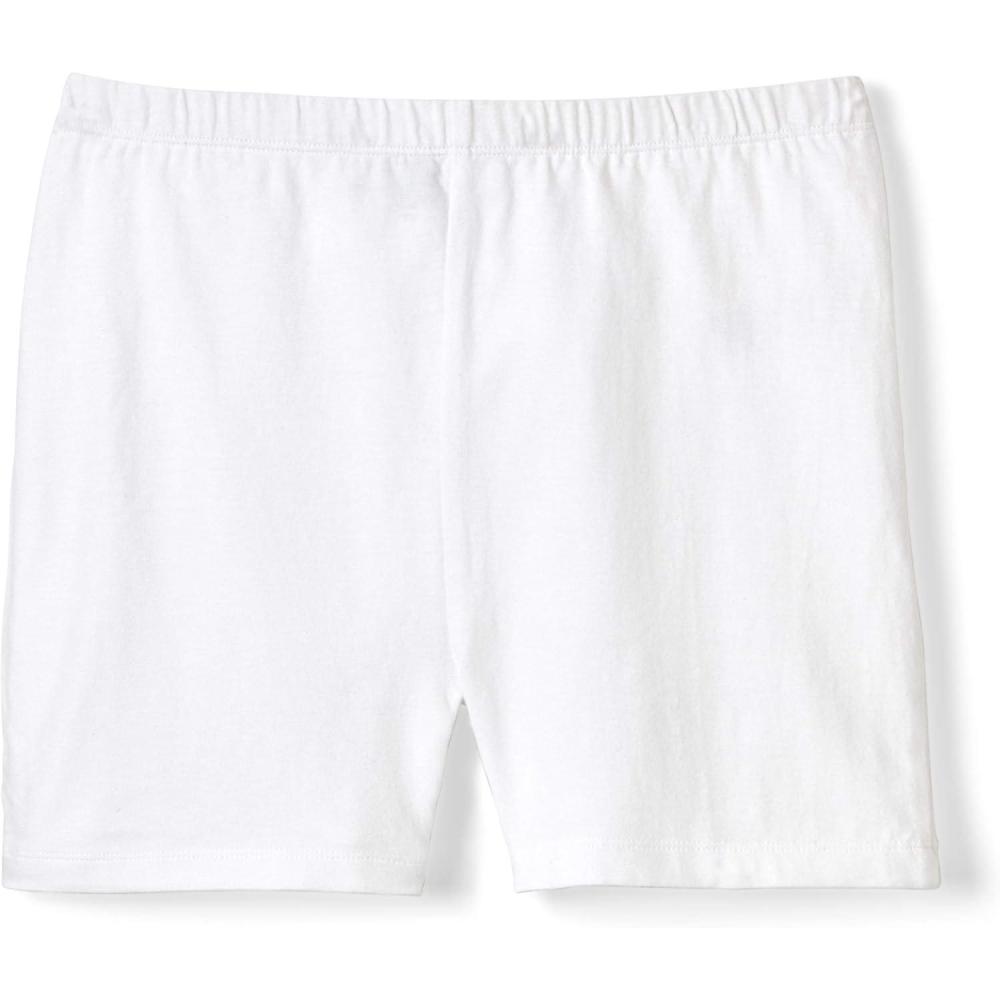 French Toast Girls’ Stretch Kick Short Bike Shorts(White)