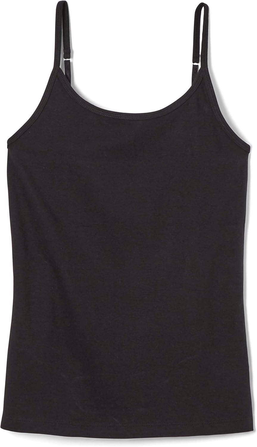 French Toast Girls 2-Pack Basic Cami Tops(Black/Grey)