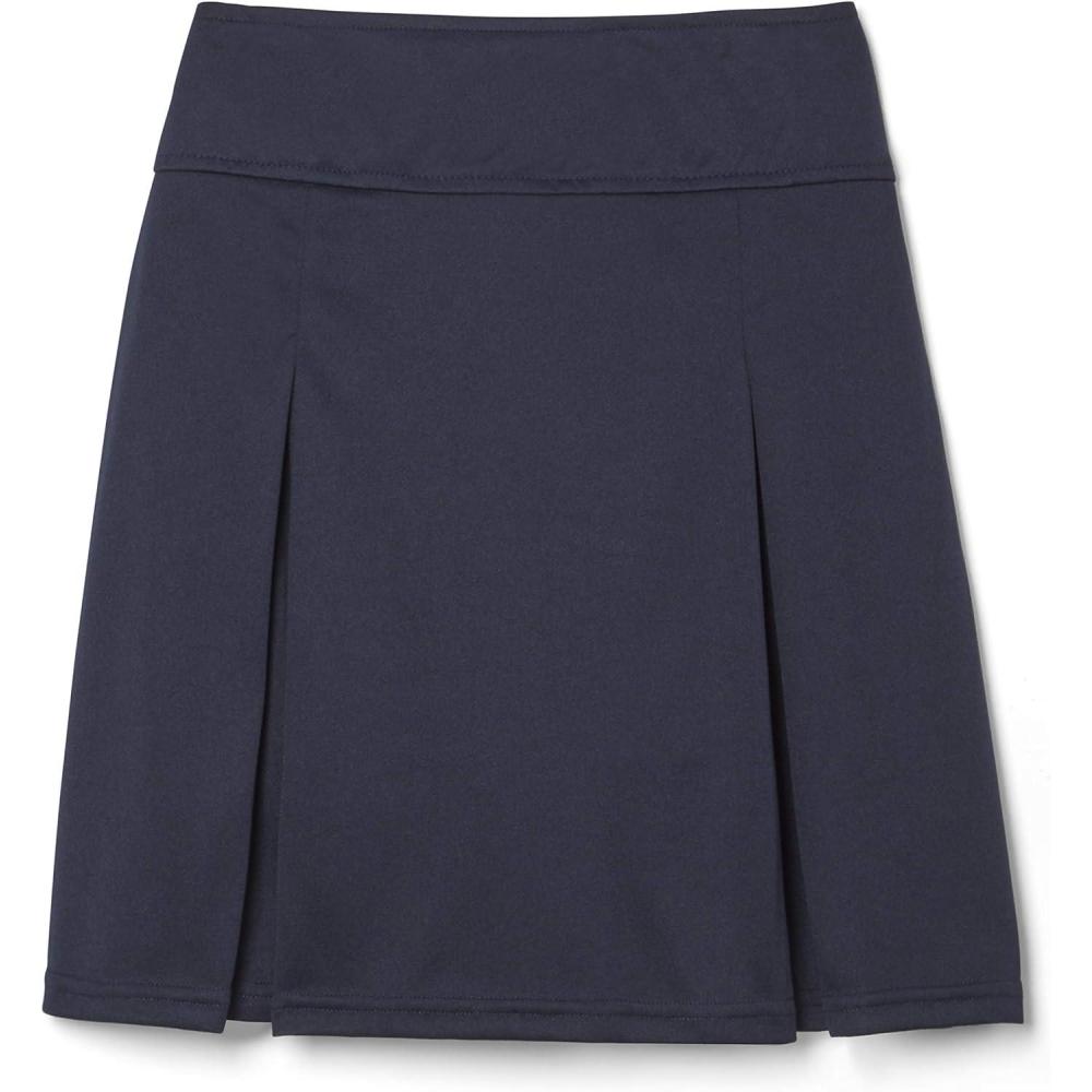 French Toast Girls’ Kick Pleat Scooter(Navy)