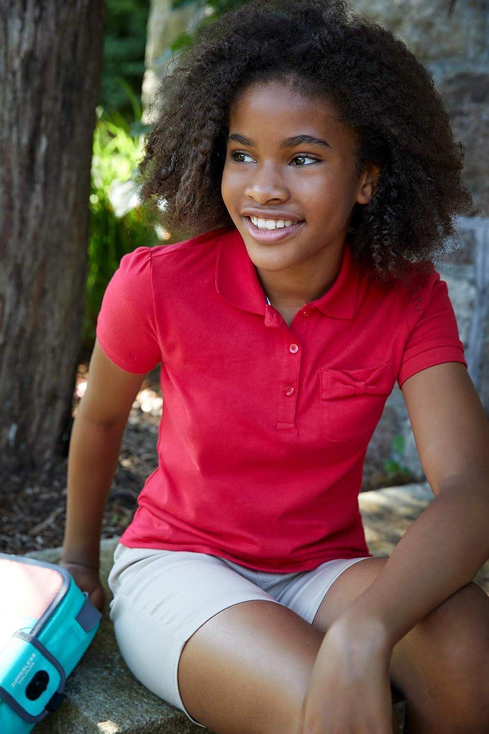 French Toast Girls Pull-On Cotton Twill Shorts with Pockets(Khaki)