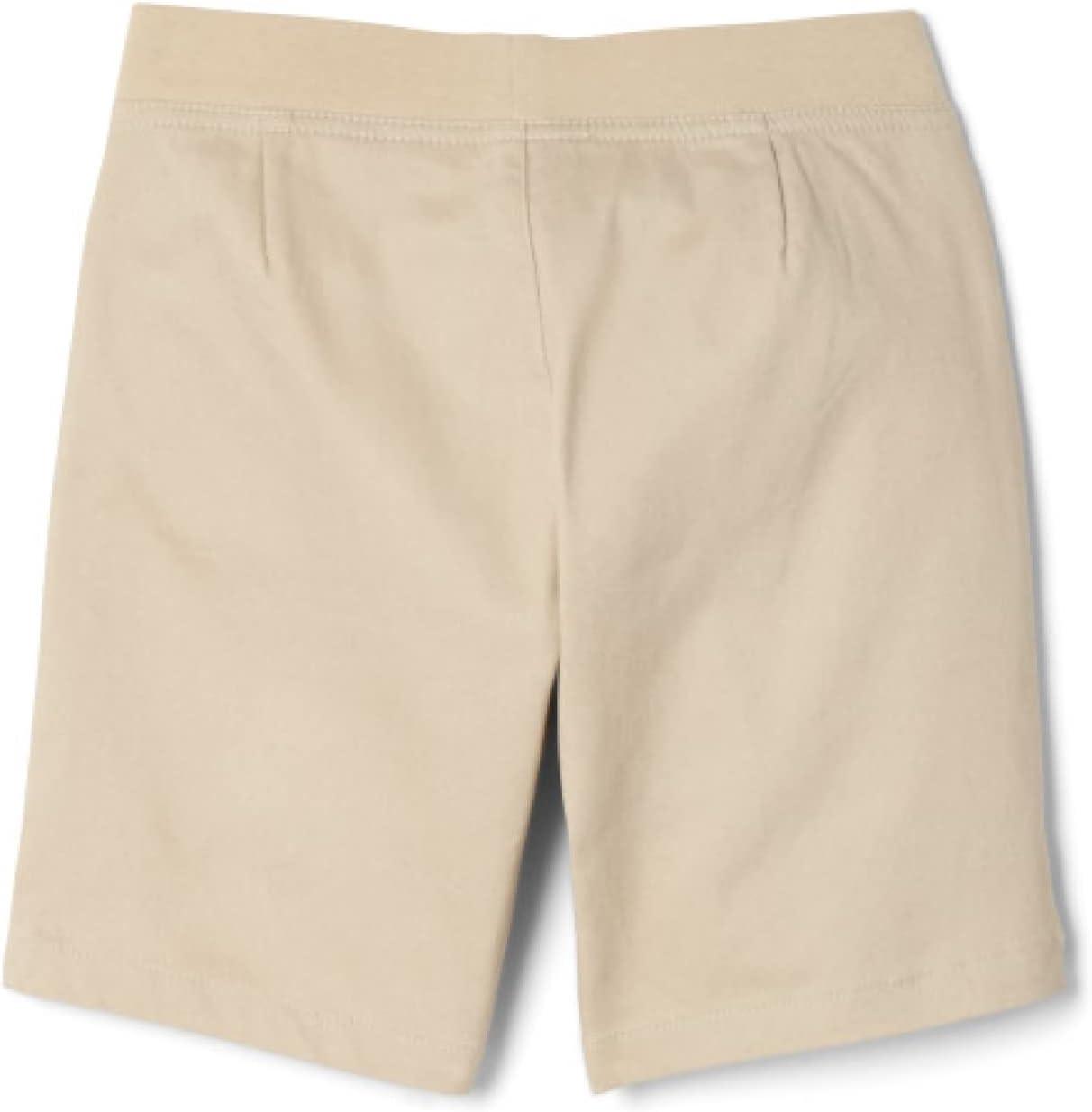 French Toast Girls Pull-On Cotton Twill Shorts with Pockets(Khaki)