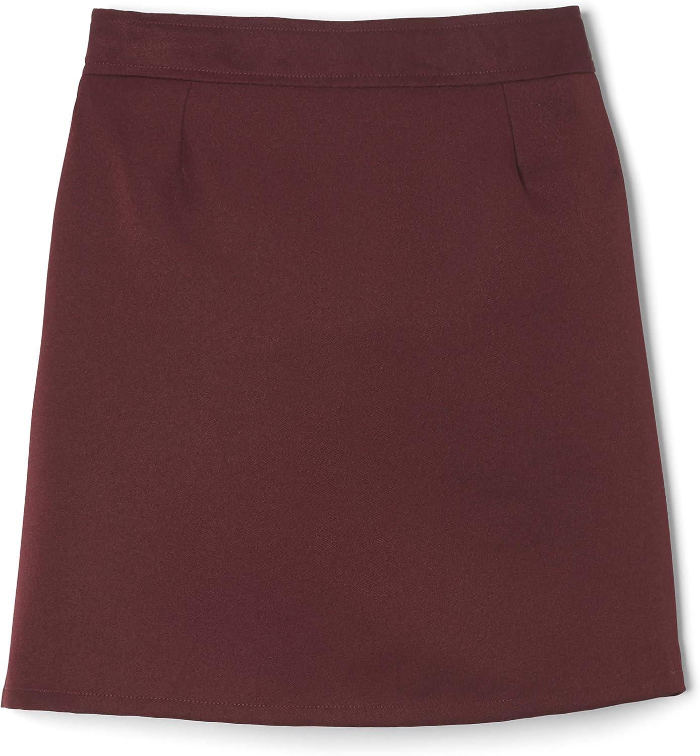 French Toast Girls Adjustable Waist Pleated-Front Two-tab Scooter(Burgundy)