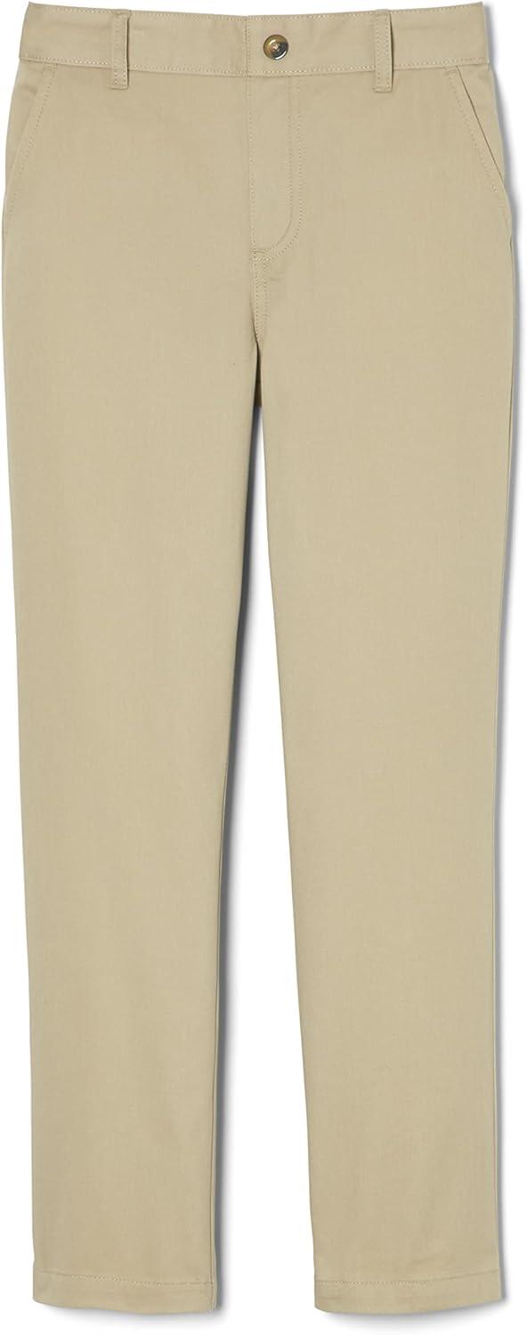 French Toast Girls’ Pull-On Straight Fit Stretch Twill Pant(School Uniform Khaki)