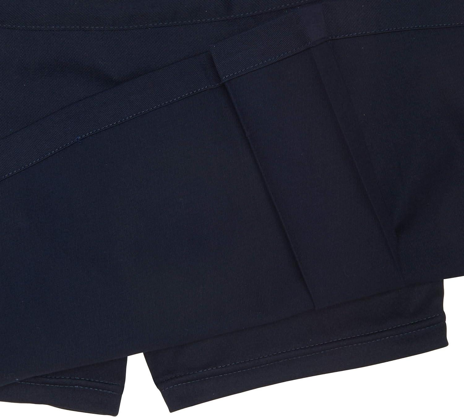 French Toast Girls’ Front Button Pleated Scooter(Navy)