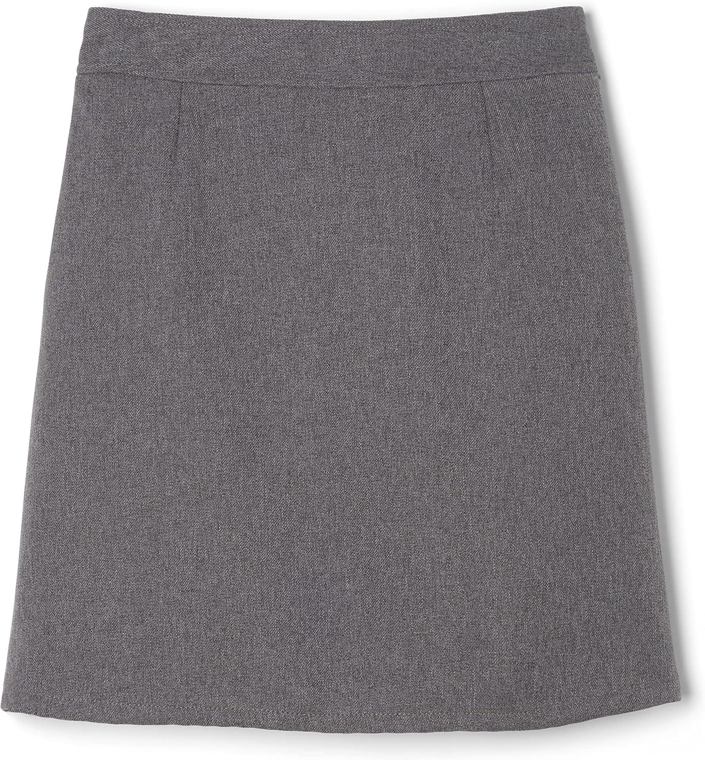 French Toast Girls Adjustable Waist Pleated-Front Two-tab Scooter(Heather Gray)