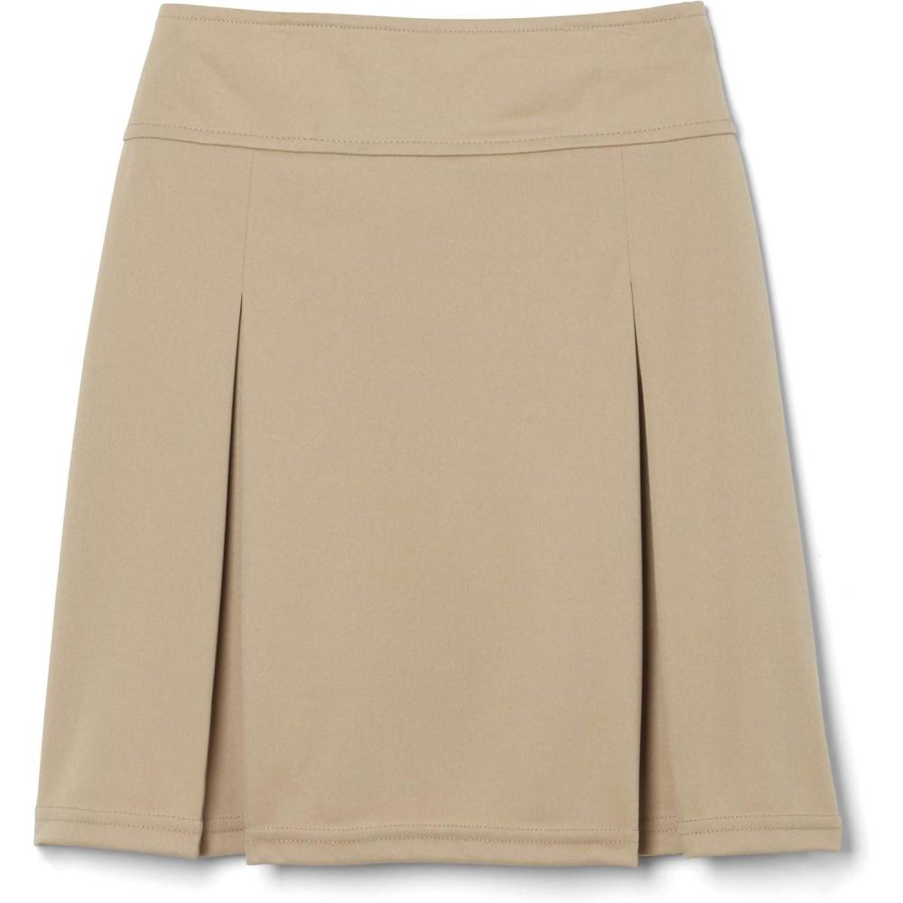French Toast Girls’ Kick Pleat Scooter(Khaki)