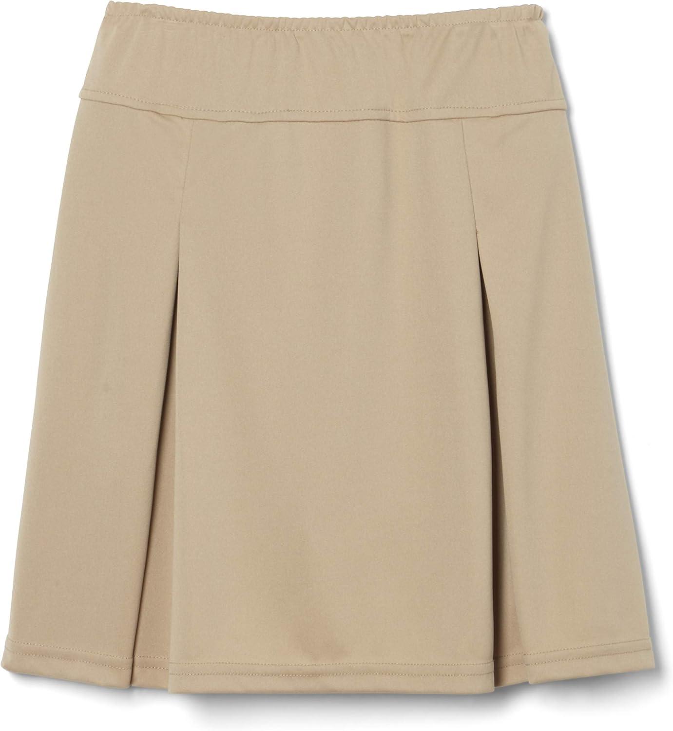 French Toast Girls’ Kick Pleat Scooter(Khaki)