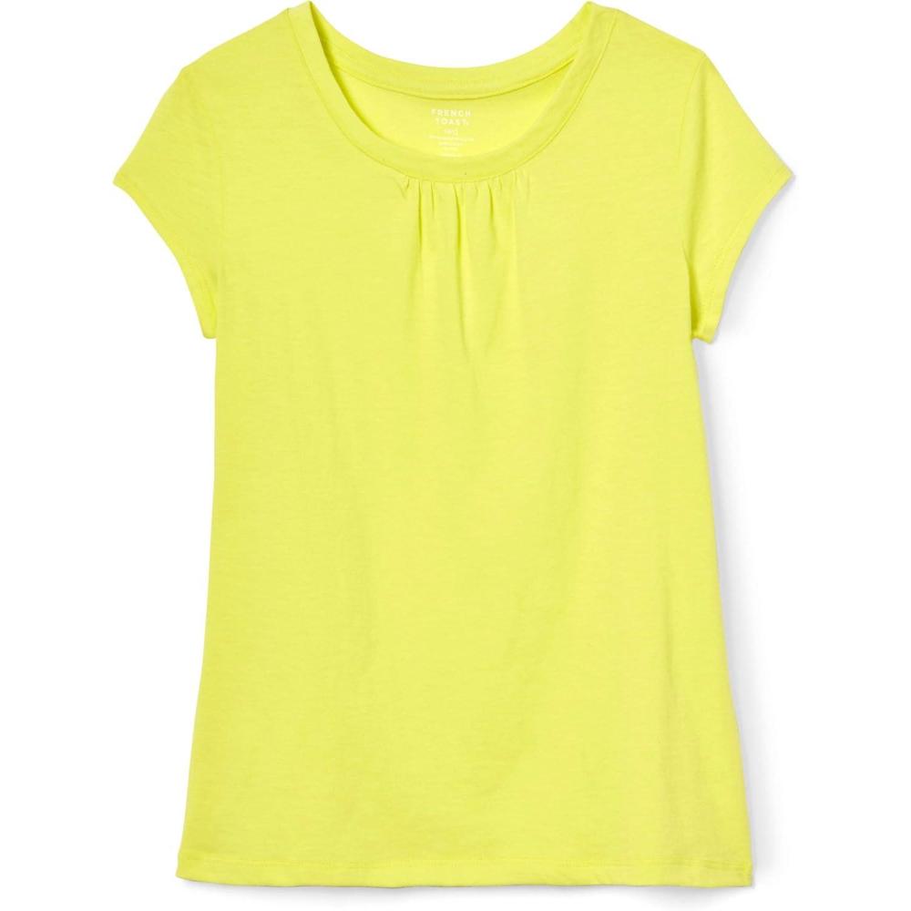 French Toast Girls’ Toddler Short Sleeve Crewneck Tee T-Shirt(Lemon Fool)