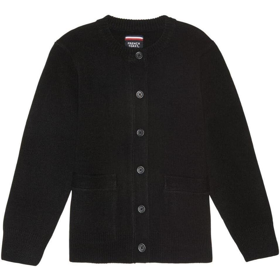 French Toast Little Girls’ Knit Cardigan Sweater(Black)