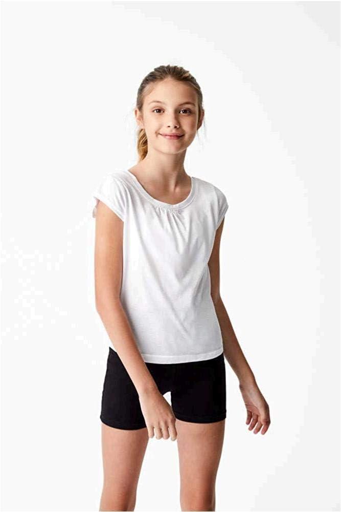 French Toast Girls’ Stretch Kick Short Bike Shorts(Black)