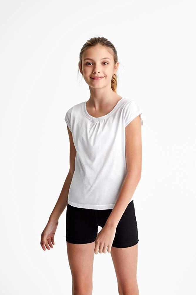 French Toast Girls’ Stretch Kick Short Bike Shorts(Black)
