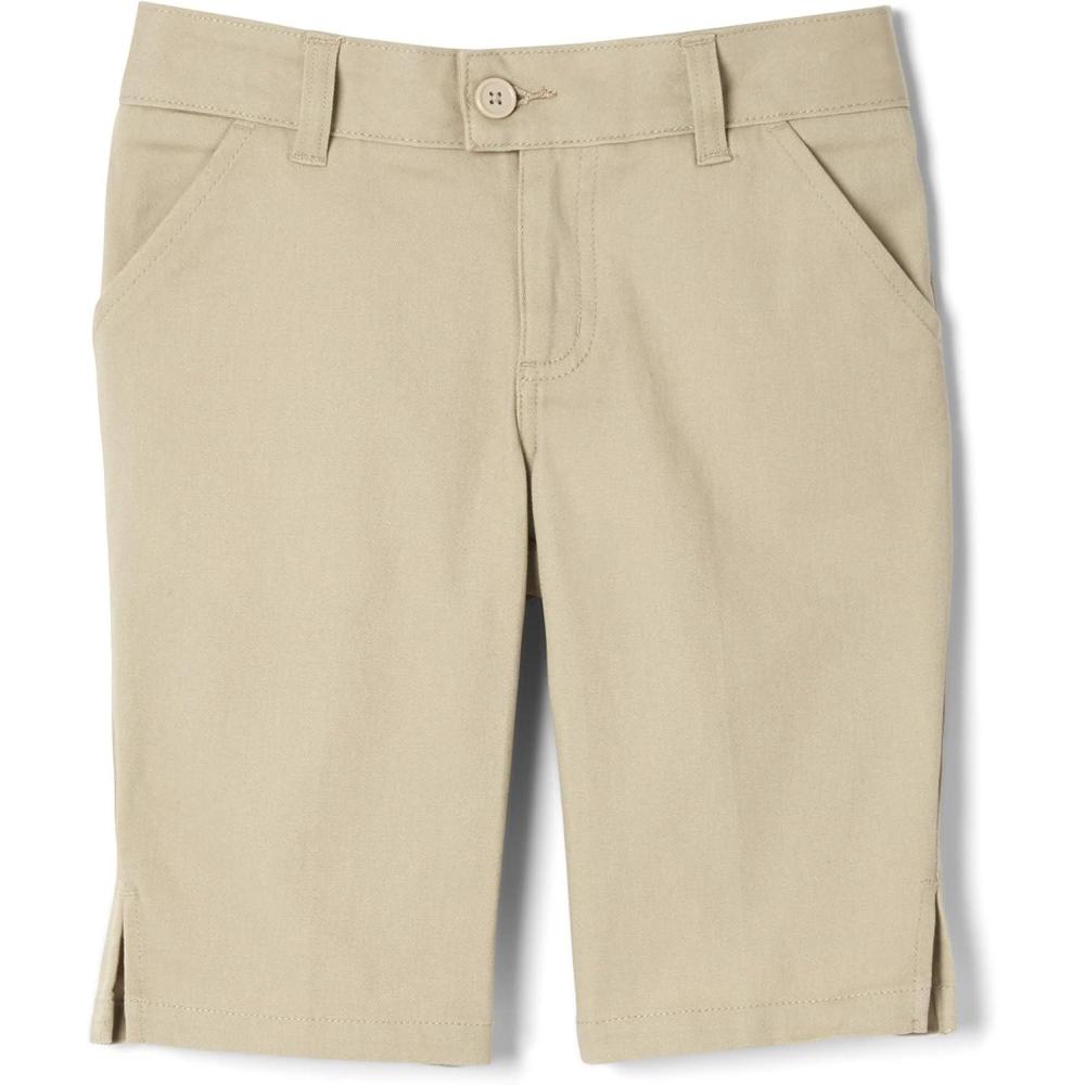 French Toast Girls’ Classic Discontinued Bermuda Short(Khaki)