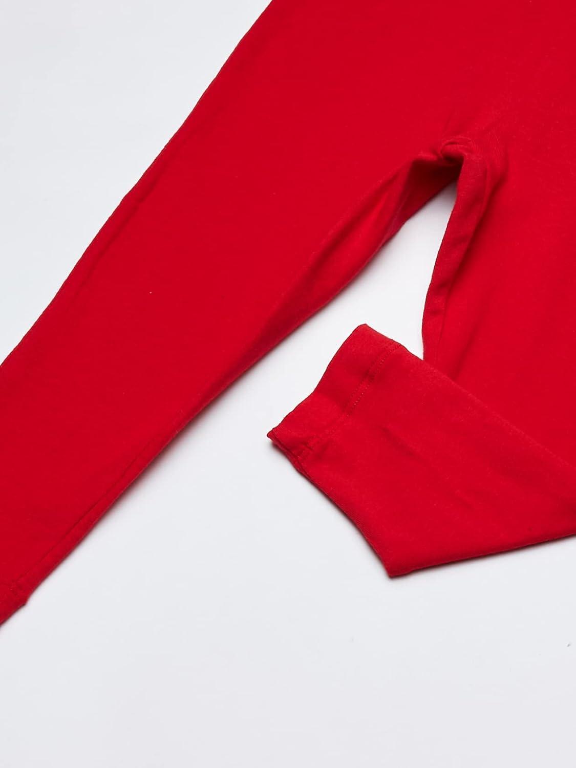 French Toast Girls Solid Leggings(Red)