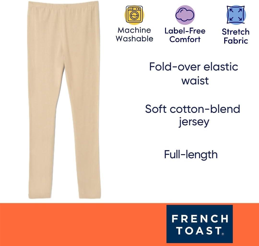 French Toast Girls Solid Leggings(Red)