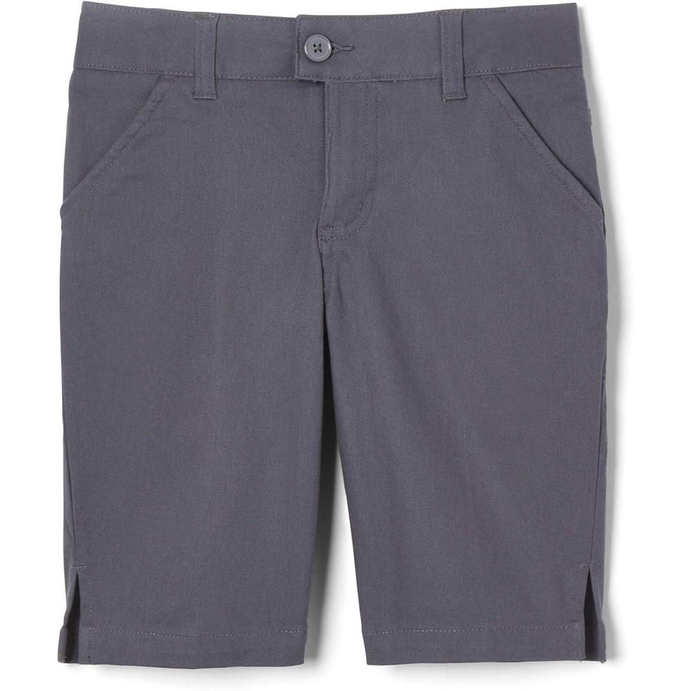 French Toast Girls’ Classic Discontinued Bermuda Short(Heather Gray)