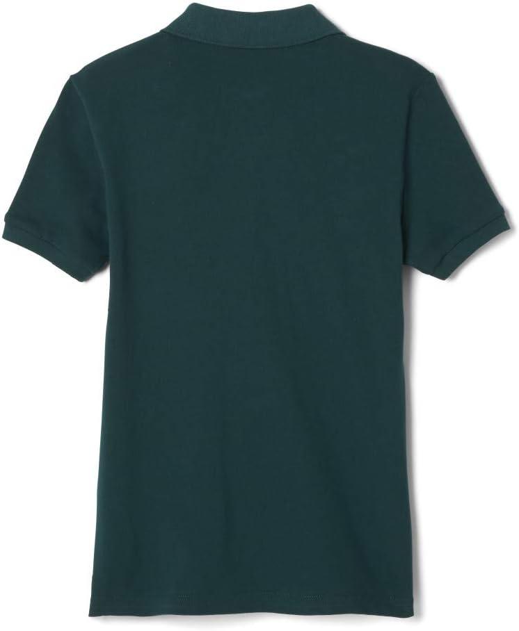 French Toast Girls’ Short Sleeve Stretch Pique Polo Shirt(Hunter)