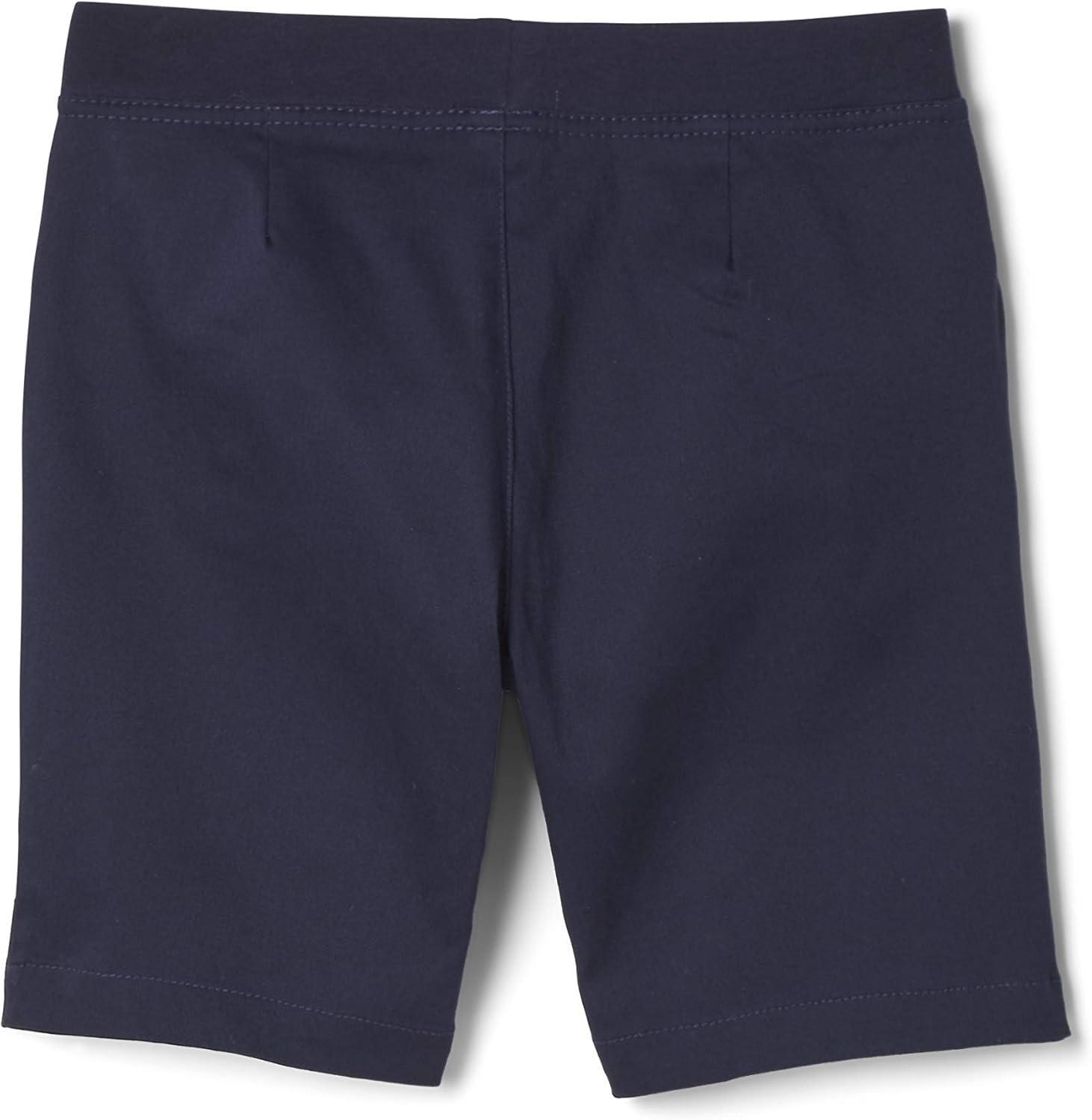 French Toast Girls Pull-On Cotton Twill Shorts with Pockets(Navy)
