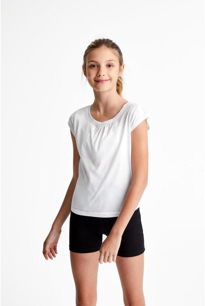 French Toast Girls’ Toddler Short Sleeve Crewneck Tee T-Shirt(White)