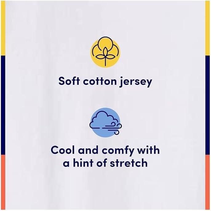 French Toast Girls’ Toddler Short Sleeve Crewneck Tee T-Shirt(White)