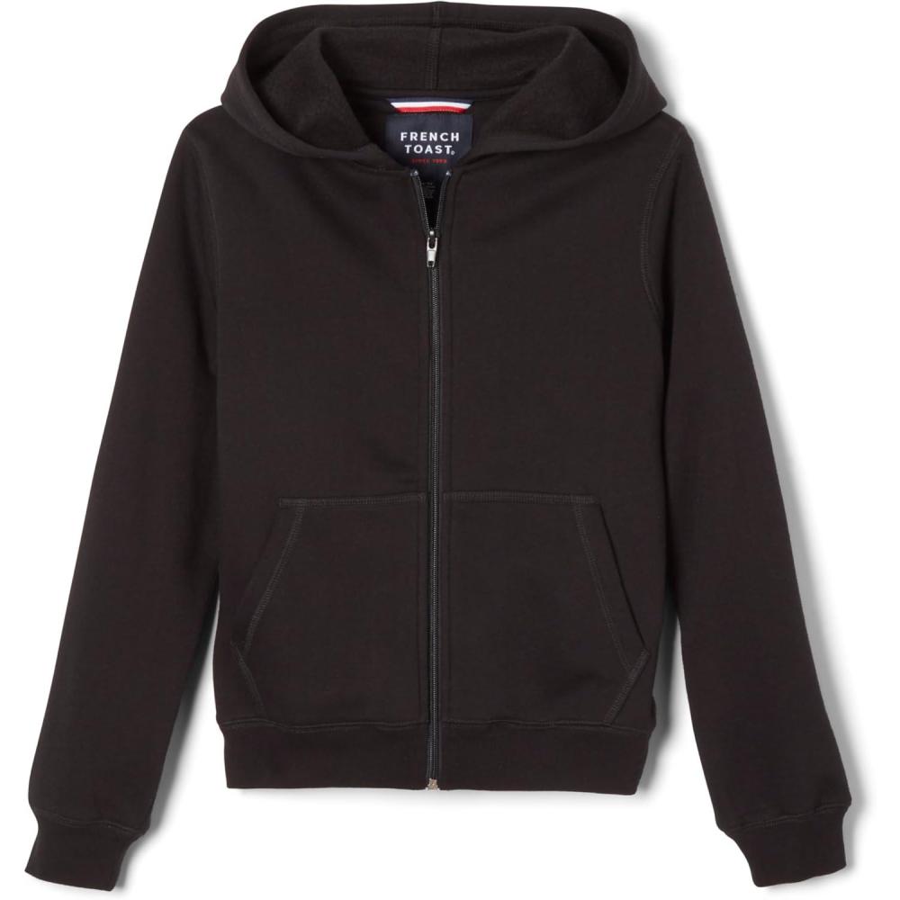 French Toast Boys’ Fleece Hoodie(Black)