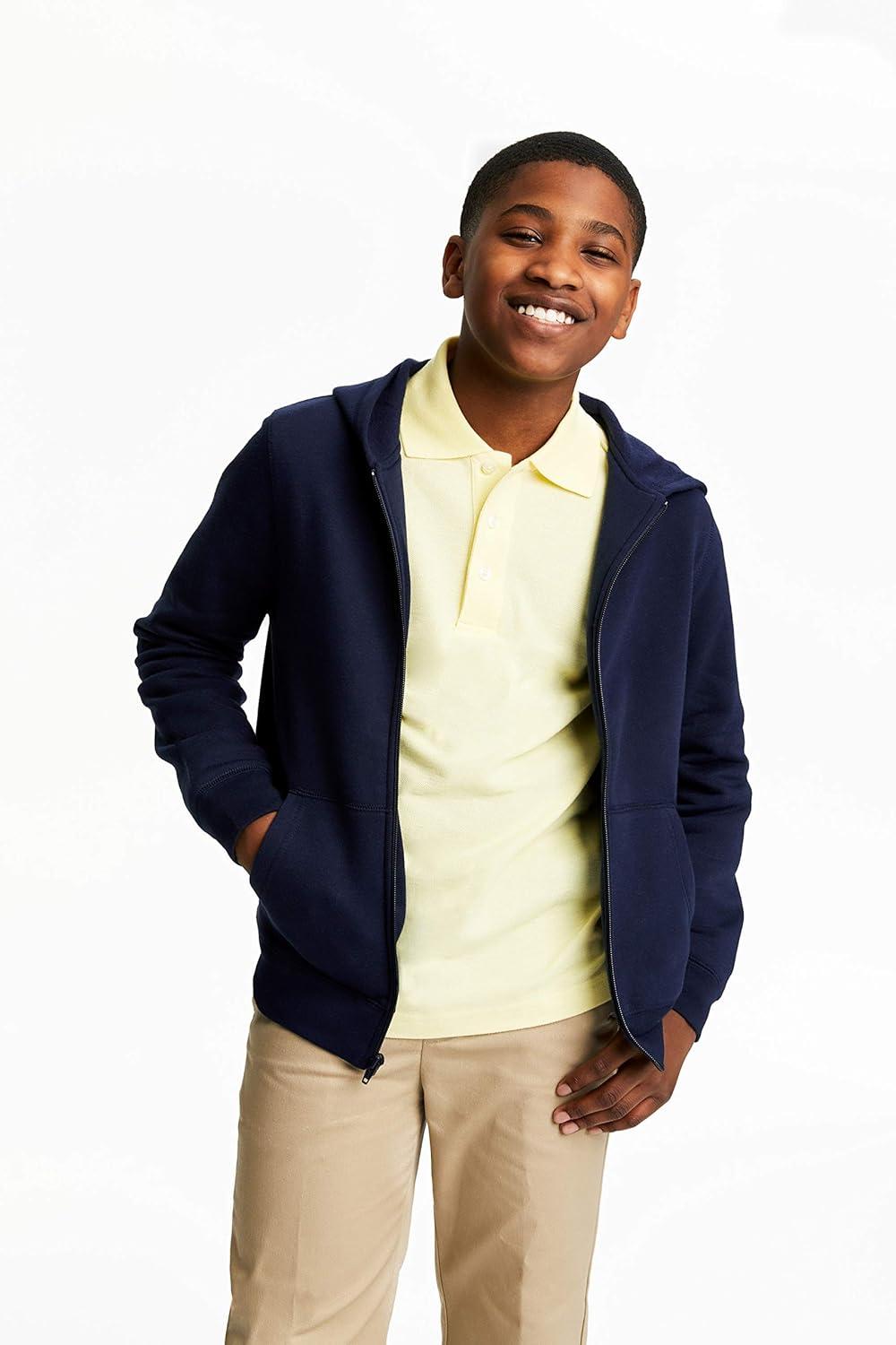 French Toast Boys’ Fleece Hoodie(Black)