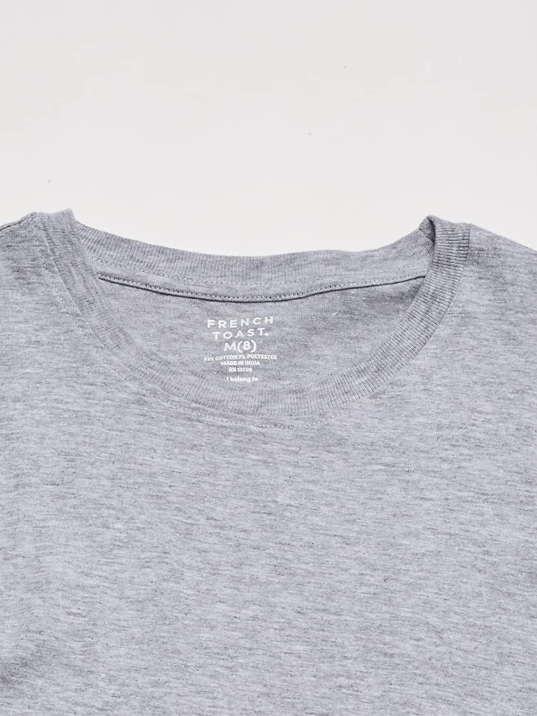 French Toast Boys Long Sleeve Crewneck Tee T-Shirt T Shirt(Heather Gray)