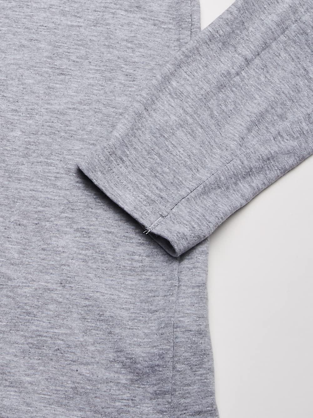 French Toast Boys Long Sleeve Crewneck Tee T-Shirt T Shirt(Heather Gray)