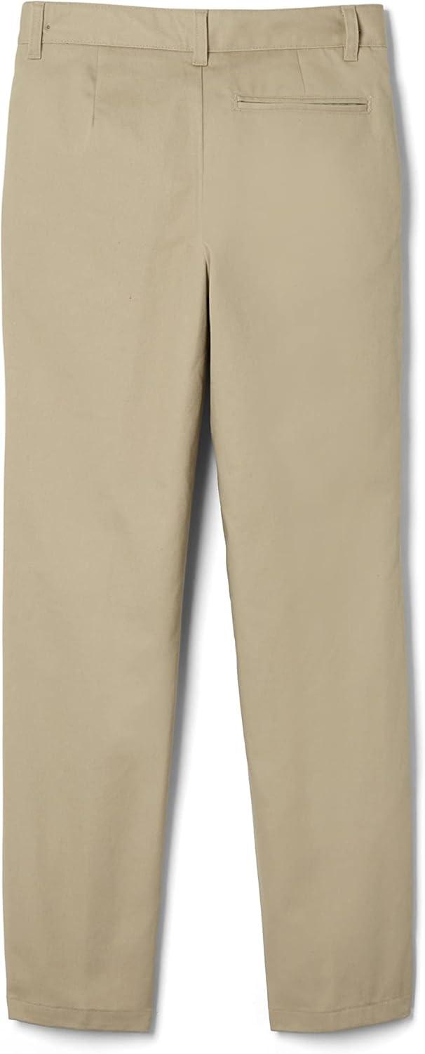 French Toast Young Men’s Relaxed Fit Twill Pant(Khaki Beige)