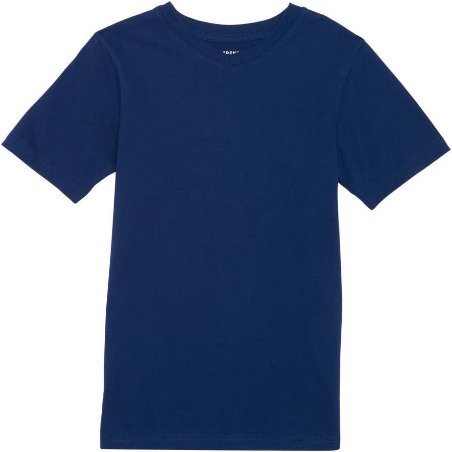 French Toast Men’s Short Sleeve V-Neck Tee(Cloud Burst Blue)