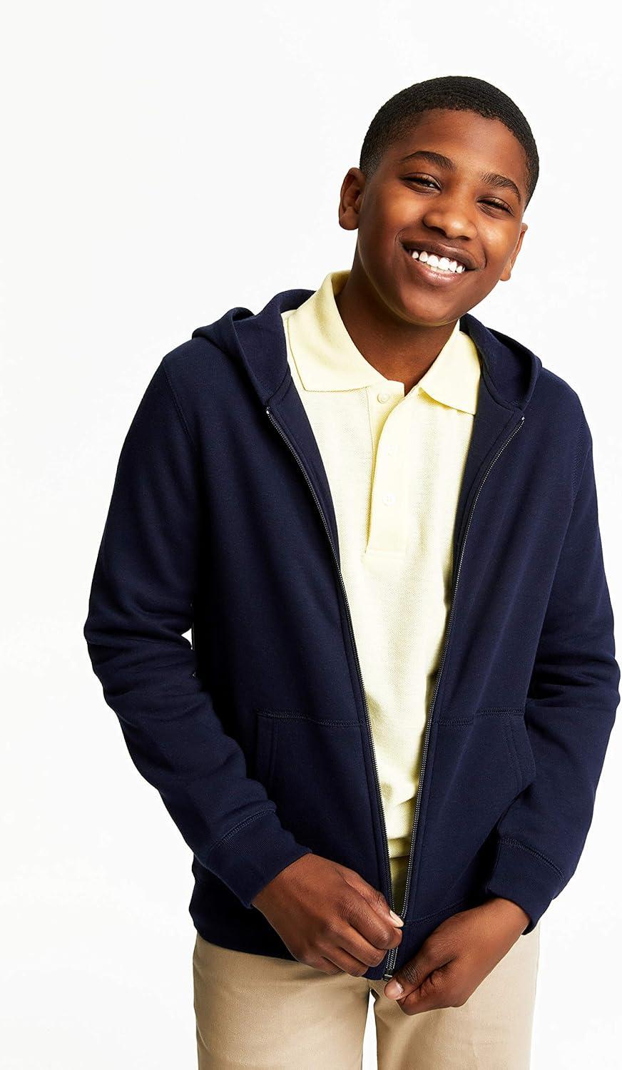 French Toast Boys’ Fleece Hoodie(Navy)