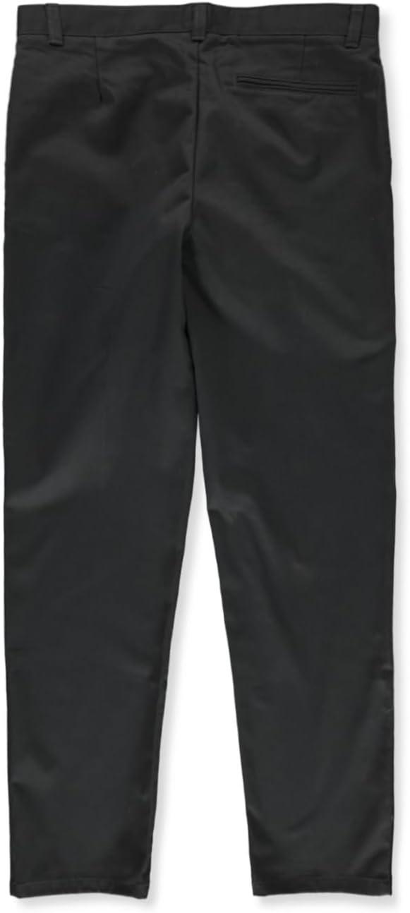 French Toast Young Men’s Relaxed Fit Twill Pant(Gray)