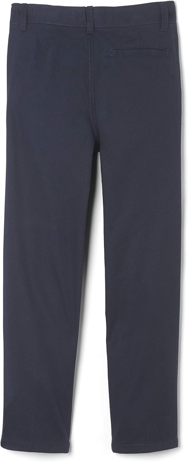 French Toast Little Boys’ Pleated Double Knee Pant with Adjustable Waist(Navy)