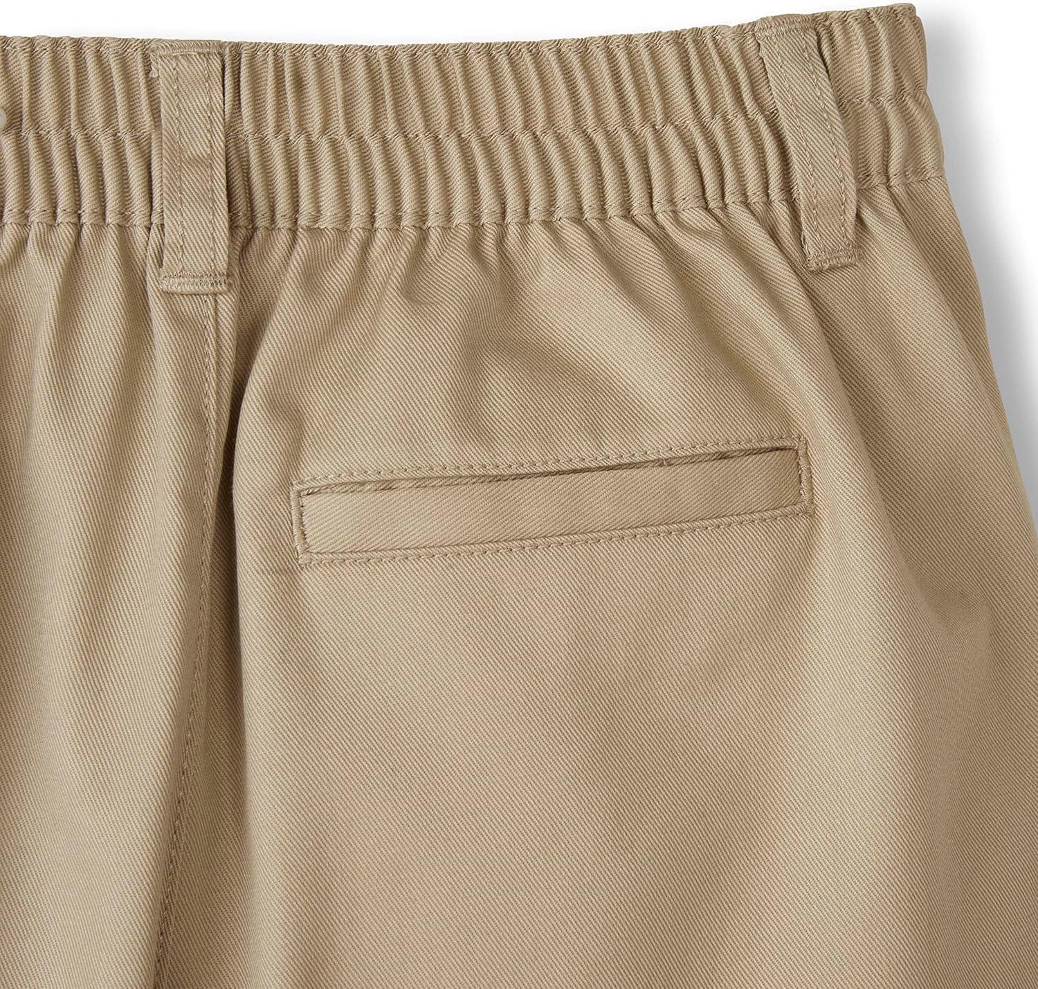 French Toast Boys’ Elastic Back Shorts School Uniform for Kids(Khaki (New))
