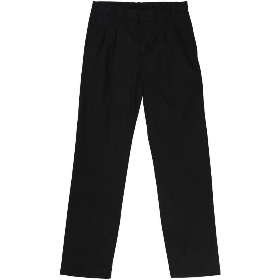 French Toast Boys Adjustable Waist Relaxed Fit Pleated Pant(Black)