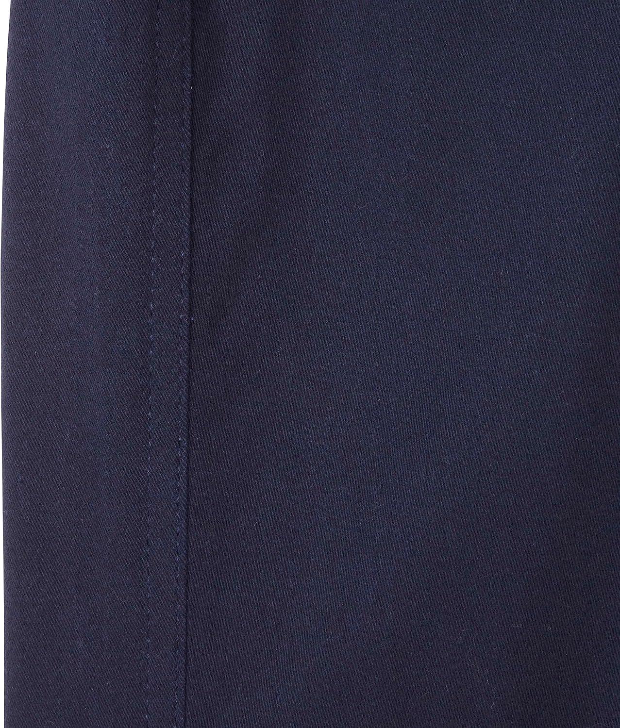 French Toast Boys Adaptive Seated Straight Leg Stretch Twill Pant with Thigh Pocket(Navy)
